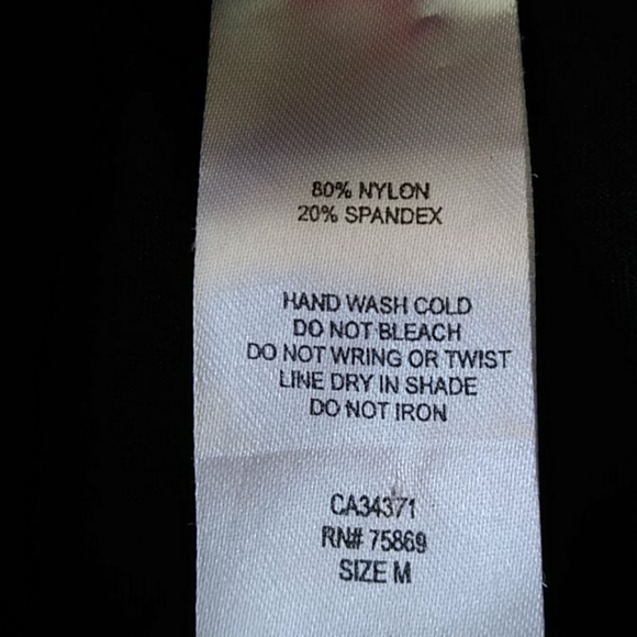 Gossip Collection Stretch Bikini Fold Over Swim Bottom MEDIUM Black Multicolor - Picture 3 of 11